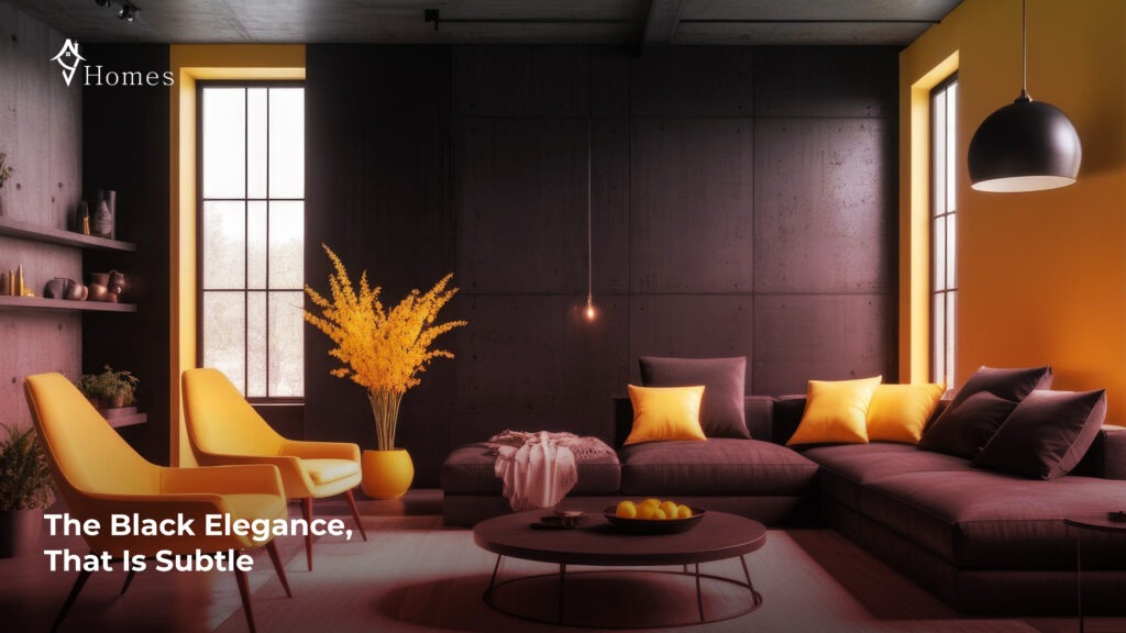 The color black is synonymous with elegance, sophistication home construction design
